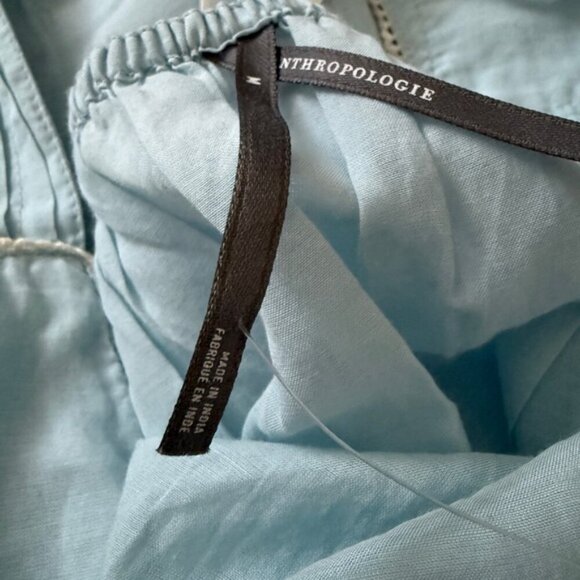 NWT By Anthropologie Size Medium V-Neck Maxi Dress - Cowgirl Chic - Picture 16 of 16